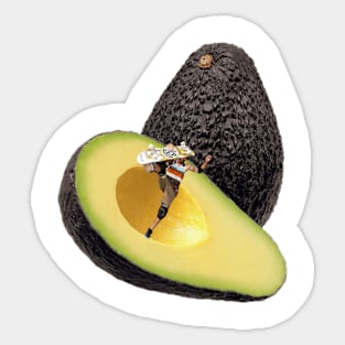 Avocado Skater Sticker